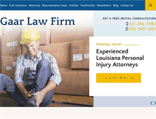 Tablet Screenshot of gaarlaw.com